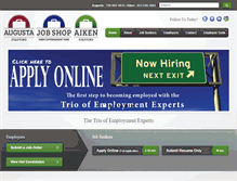 Tablet Screenshot of aikenstaffing.com